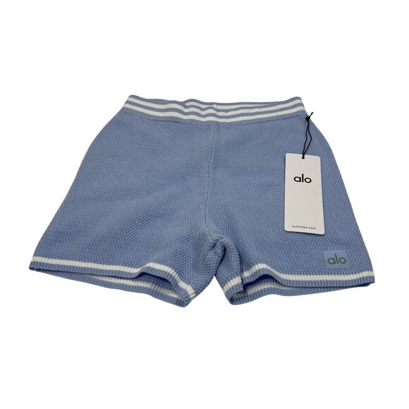 ALO Yoga Pants - ALO Yoga Tennis Club Sweater Knit Hot Short LIMITED EDITION W6496R in Seashell B